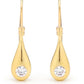 Cubic Zirconia Teardrop Earrings