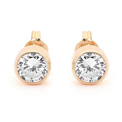 6.0 mm Cubic Zirconia Studs