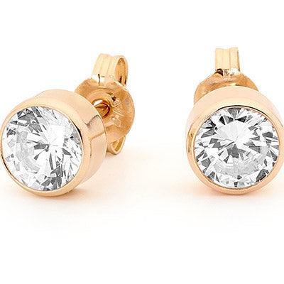 6.0 mm Cubic Zirconia Studs