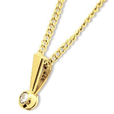 Diamond Solitaire Pendant - 0.05 Carat