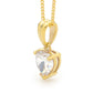 Heart Cut Cubic Zirconia Pendant