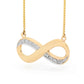 Infinity Necklace with Pave DIA Setting