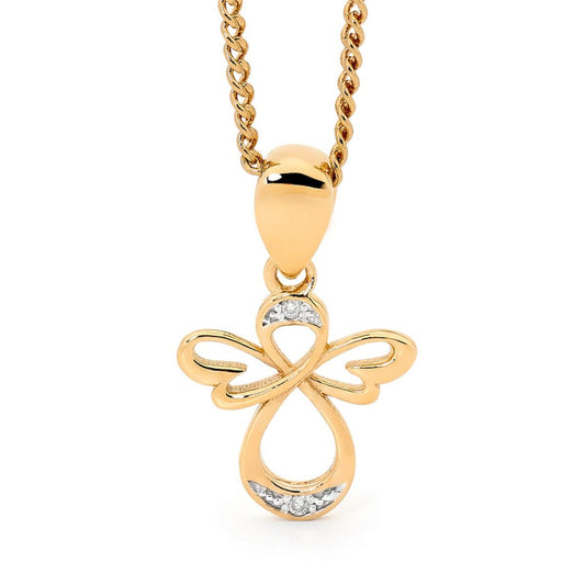 Angel Pendant with Diamonds