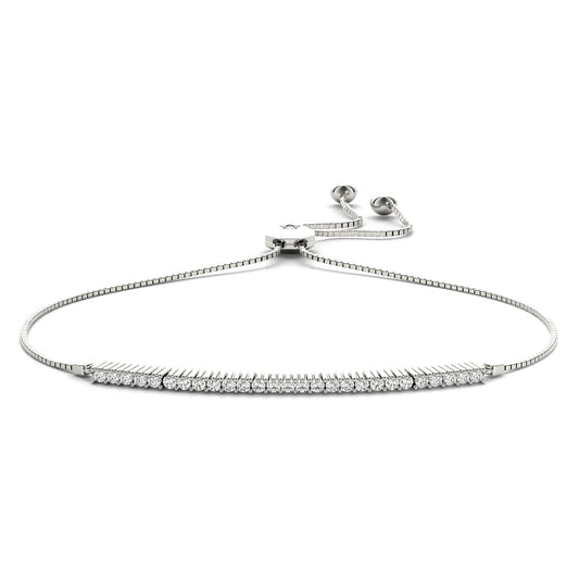 14kw Diamond Adjustable Bracelet
