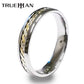 Trueman Tungsten ring With Gold Inlay - Size O