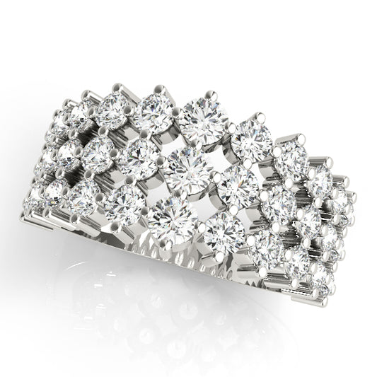 3 Row Fashion Ring