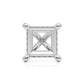 4 Prong Princess Cut Hidden Halo Head