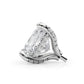 4 Prong Princess Cut Hidden Halo Head