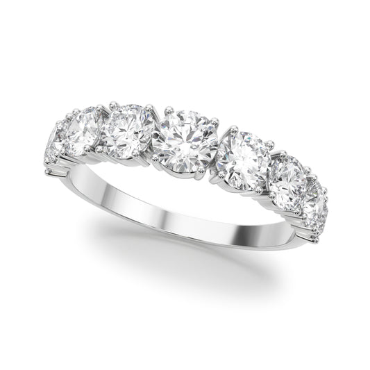Lab Grown Diamond 9 Stone Band Round