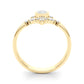 Lab Grown Diamond Chevron With Pear Shape Center