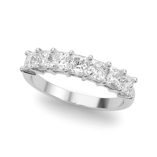 Lab Grown Diamond 7 Stone Band Princess Cut