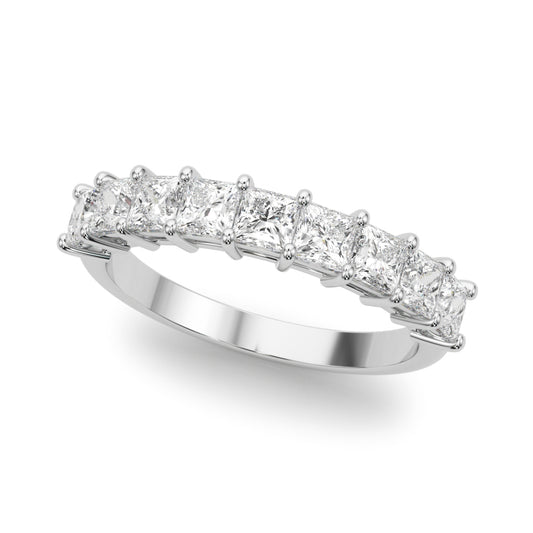 Lab Grown Diamond 9 Stone Band Princess Cut