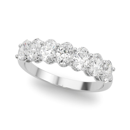 Lab Grown Diamond 7 Stone Band Oval