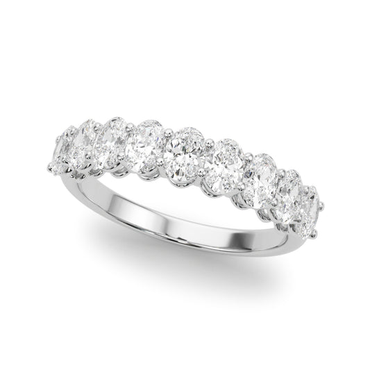 Lab Grown Diamond 9 Stone Band Oval