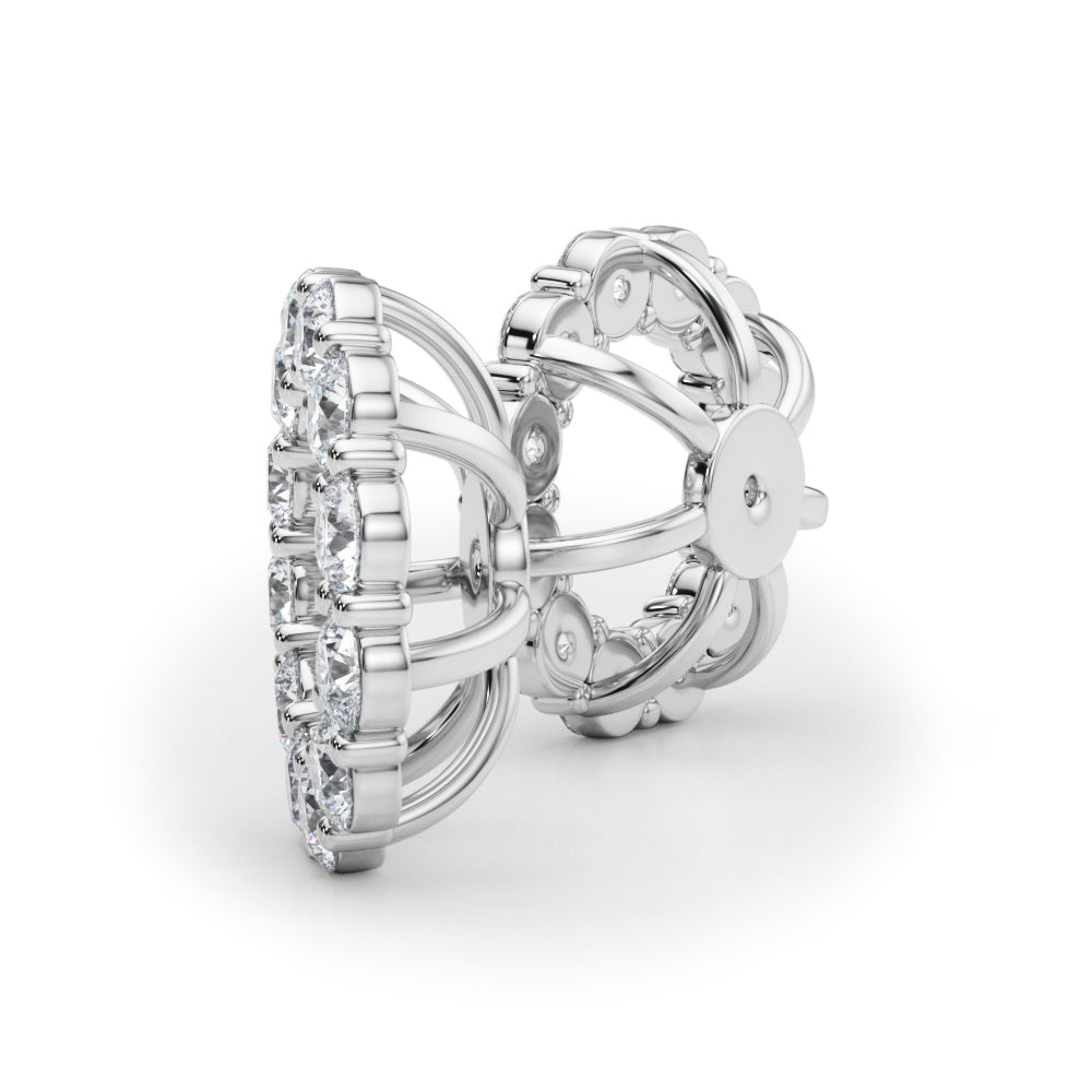 Lab Grown Diamond Earring Jacket For .50 Ct