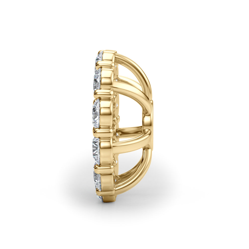 Lab Grown Diamond Earring Jacket For .50 Ct