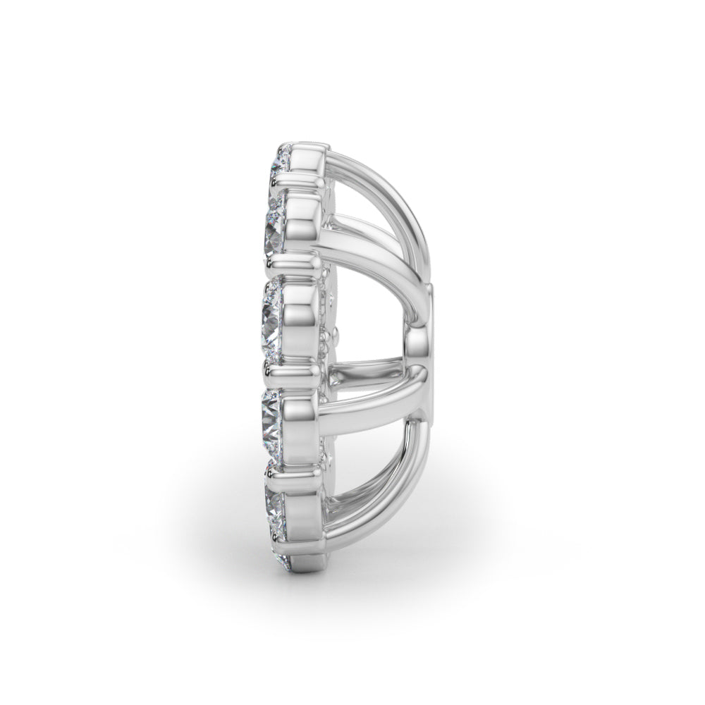 Lab Grown Diamond Earring Jacket For .50 Ct
