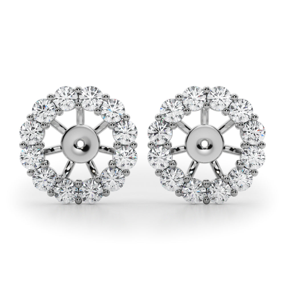 Lab Grown Diamond Earring Jacket For .50 Ct
