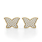 Lab Grown Diamond Butterfly Earrings