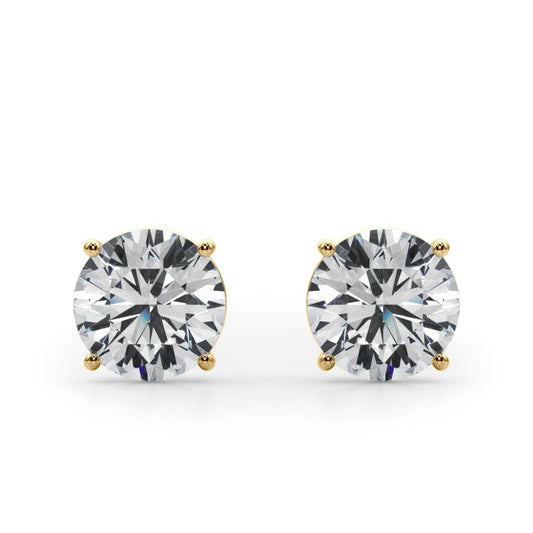 (1 Cttw) 1/2ct 4  Prong Wire Stud Earring