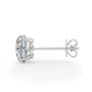 (4 Cttw) 2ct 4 Prong Wire Stud Earring