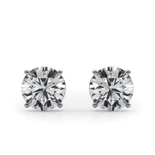(3/4 Cttw) .37ct 4 Prong Wire Stud Earring