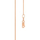 Rose Gold Chain "Fine Curb Link" - 45 cm