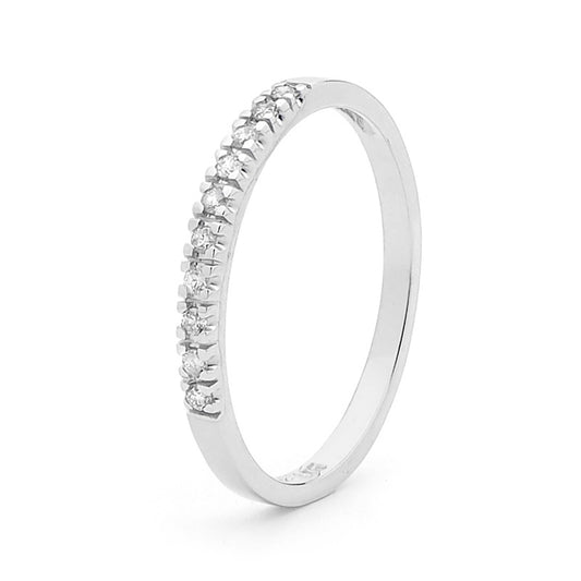 Anniversary Ring - 0.1 Carat TDW - White Gold