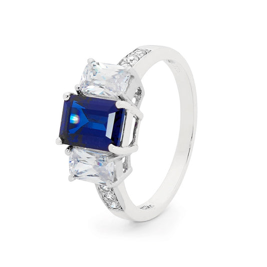 Created Sapphire Cocktail Ring