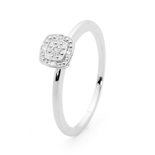 White Gold Diamond Love Ring